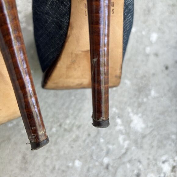 Stuart Weitzman, antique denim lace up platforms - Picture 7 of 10